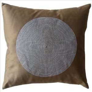  Jiti Pillows 2020/SPI/P Brown Spiral Decorative Pillow in 