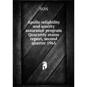   program Quarterly status report, second quarter 1965: NON: Books