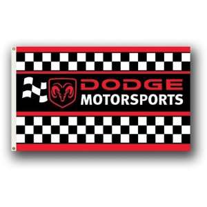  Nascar Dodge Motorsports (checkered) Flag 3X5 Foot Sports 