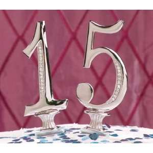   Crystal Individual Number   Cake Topper   3 Inch: Home & Kitchen