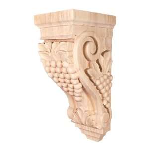   Grape Wood Corbel. 5 x 7  x 14 with additional center curvature