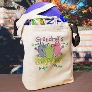  Garden Personalized Canvas Tote Bag 