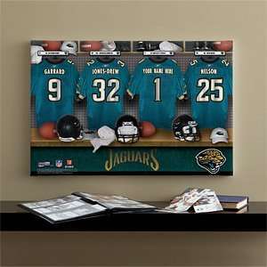NFL Football Personalized Locker Room Prints   Jacksonville Jaguars 