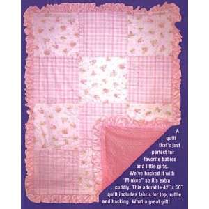  Too Cutie Patootie Quilt Kit Pink Fabric By The Each: Arts 