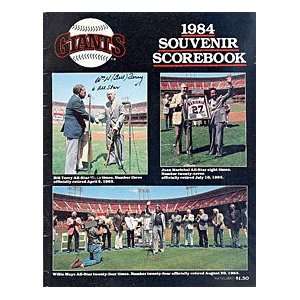 Bill Terry Autographed / Signed 1984 Souvenir Scorebook (PSA/DNA)