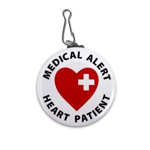  Creative Clam Heart Patient Medical Alert 2.25 Inch Clip 