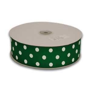   Dot 3/8 inch 50 Yards, Emerald with White Dots
