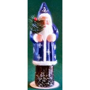  Ino Schaller Paper Mache: Blue Santa: Home & Kitchen