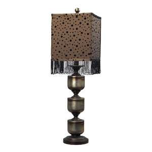 Sterling Industries 93 9239 Table Lamp with Spotted Fringe Shade
