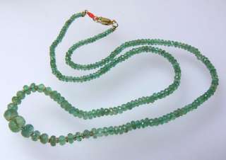  gorgeous 19 25 genuine emerald 14k gold necklace the finest gem 