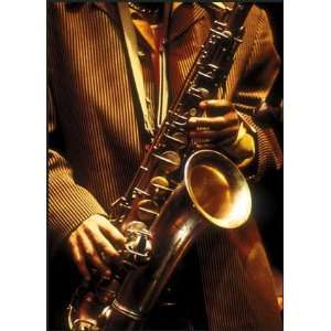  Tenor Saxophonist by Burne Jones & Morris, 5x7
