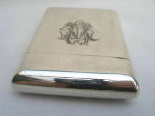 Sampson Mordan Combination Silver Cigarette Case.  