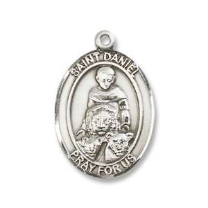 St. Daniel Sterling Silver Medal with 18 Sterling Chain Patron Saint 