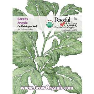  Organic Greens Seed Pack, Arugula Patio, Lawn & Garden