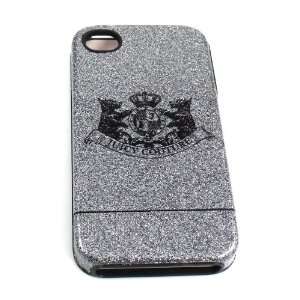  Juicy Couture IPhone 4 Case Glitter Grey: Cell Phones 