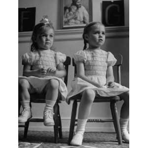  Two Little Girls Attending Sunday School at First 