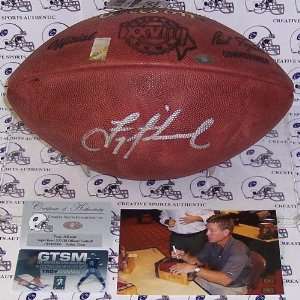  Troy Aikman Autographed Ball   Super Bowl XXVIII: Sports 