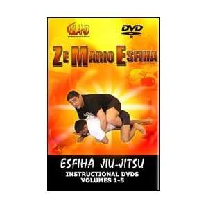 Esfiha Jiu jitsu 5 DVD Set with Ze Mario Esfiha  Sports 