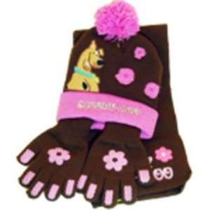  Scooby Doo Hat 3 Piece Scarf and Mittens Set Everything 