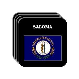 US State Flag   SALOMA, Kentucky (KY) Set of 4 Mini Mousepad Coasters