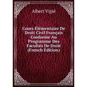   De Droit (French Edition) Albert VigiÃ©  Books