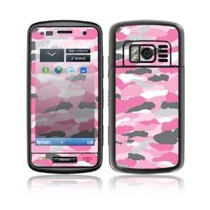 Nokia C6 01 Decal Skin Sticker   Pink Camo