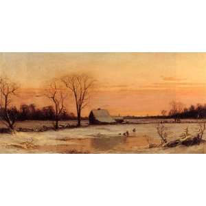 Hand Made Oil Reproduction   Alfred Thompson Bricher   24 x 12 inches 