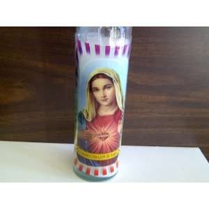  Prayer to Sacred Heart Of Mary Saint Candle Sagrado Corazon 