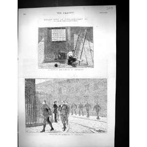  1873 Prison Life England Convict Mat Making Millbank 
