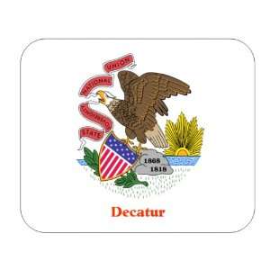  US State Flag   Decatur, Illinois (IL) Mouse Pad 