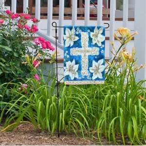  Lillies of Faith Easter Garden Flag: Patio, Lawn & Garden