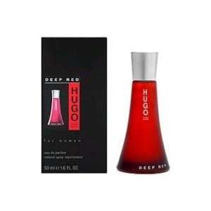 Hugo Deep Red by Hugo Boss for Women   3 Pc GiftSet 3.0oz EDP Spray, 5 
