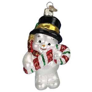  Old World Christmas Cutie Snowman Glass Ornament Snowman 