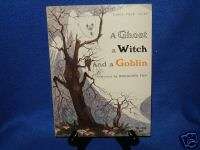 1970 VINTAGE SCHOLASTIC 1ST PRT A GHOST A WITCH GOBLIN  