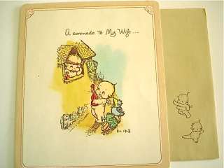 Vintage Rosie ONeill Kewpie Greeting Card ~ Birthday  