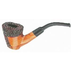  Wooden Tobacco Pipe Rusticated Bent Stem: Everything Else