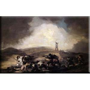  Robbery 30x19 Streched Canvas Art by Goya, Francisco de 