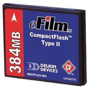  Delkin CompactFlash Type II Memory Card (DDCFFLS3 384 