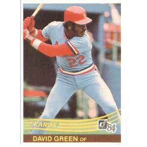  1984 Donruss # 425 David Green St. Louis Cardinals 