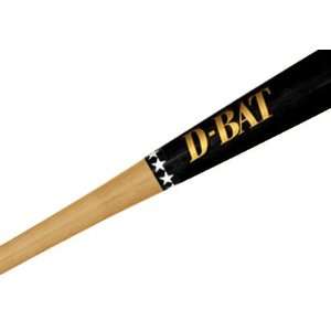  D Bat Pro Maple 72 Two Tone Baseball Bats UNFINISHED/BLACK 