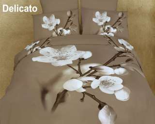 King Duvet Cover Set   Delicato, Luxury Bed Sheets Set by Dolce Mela 