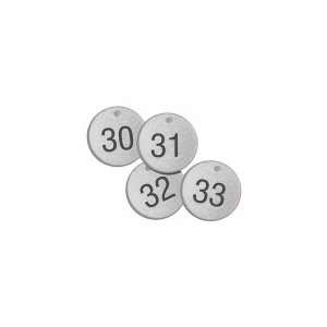  ACCUFORM TDL158 Number Tags,1 1/2,Round,176to200,PK25 