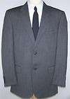 NWT $260 Retail Mens 54 L Stafford Black Pinstriped Suit Jacket 100% 