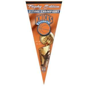  New York Knicks Trophy Edition Pennant 17x40 Premium 