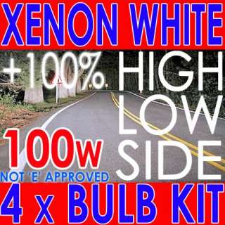 100w MAZDA Demio Xenon White High/Low Beam Bulbs H4  