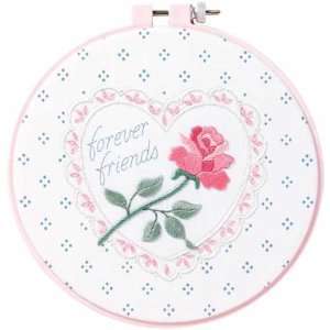   Craft Forever Friends Crewel Embroidery Kit Arts, Crafts & Sewing