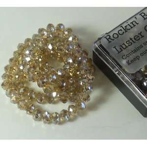   Cut Rondelle Beads. Approx 100 Piece 16 Inches of Beads 4mm Wide 6mm