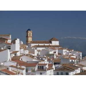  Rooftops and Church of Algatocin Village, Near Ronda, Malaga 