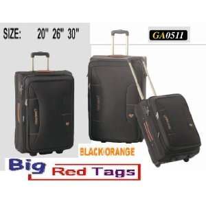  BLACK Rolling Travel Luggage Set 3 pc duffel bag: Everything Else