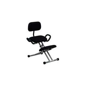  Ergonomic Kneeling Chair with Handles in Black Everything 